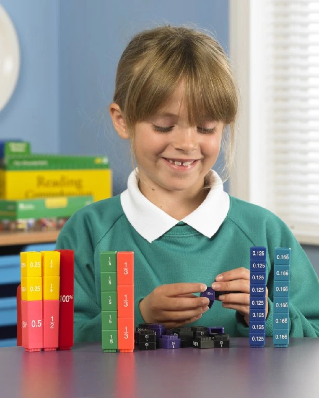 Learning Resources – Fraction Tower Ekvivalenční kostky